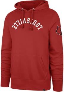 47 Louisville Cardinals Mens Red Headline Upside Down Fashion Hood