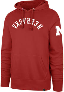 47 Nebraska Cornhuskers Mens Red Headline Upside Down Fashion Hood