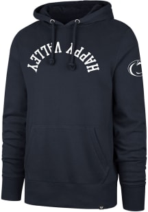 47 Penn State Nittany Lions Mens Navy Blue Headline Upside Down Fashion Hood