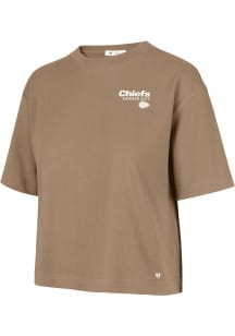 47 Kansas City Chiefs Womens Brown Serena Short Sleeve T-Shirt
