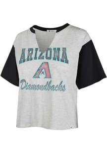 47 Arizona Diamondbacks Womens Grey Dolly Short Sleeve T-Shirt