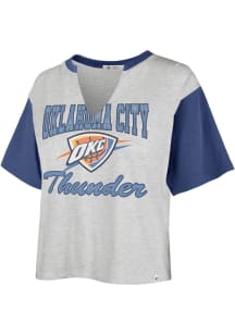 47 Oklahoma City Thunder Womens Grey Dolly Short Sleeve T-Shirt