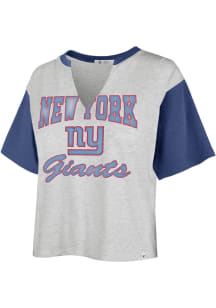47 New York Giants Womens Grey Dolly Short Sleeve T-Shirt
