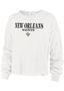 47 New Orleans Saints Womens White Parkway Design LS Tee