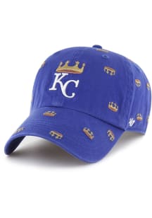 47 Kansas City Royals Blue Confetti Clean Up Womens Adjustable Hat