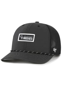 47 Colorado Rockies Rumble Rope Trucker Adjustable Hat - Black