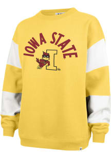 47 Iowa State Cyclones Womens Gold Eephus Crew Sweatshirt