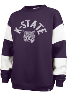 47 K-State Wildcats Womens Purple Eephus Crew Sweatshirt