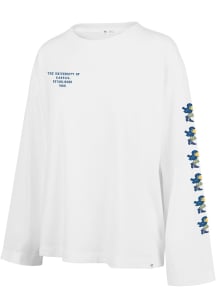 47 Kansas Jayhawks Womens White Ditto LS Tee