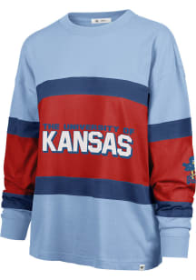 47 Kansas Jayhawks Womens Light Blue Breezyway LS Tee