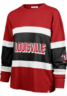 47 Louisville Cardinals Womens Red Breezyway LS Tee
