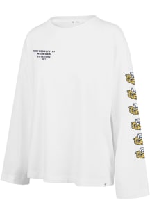 47 Michigan Wolverines Womens White Ditto LS Tee