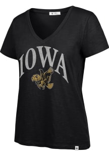 47 Iowa Hawkeyes Womens Black Tried and True Short Sleeve T-Shirt