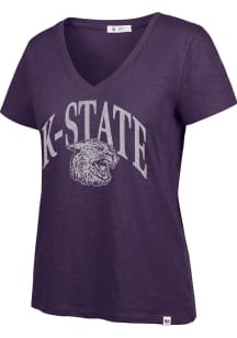 47 K-State Wildcats Womens Purple Tried and True Short Sleeve T-Shirt