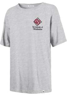 47 Oklahoma Sooners Womens Grey On Repeat Short Sleeve T-Shirt