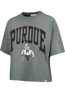 47 Purdue Boilermakers Womens Grey Shale Montauk Short Sleeve T-Shirt