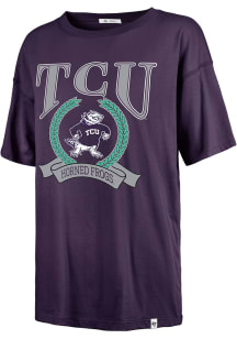47 TCU Horned Frogs Womens Purple Flaunt Short Sleeve T-Shirt