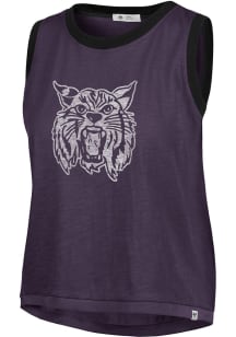 47 K-State Wildcats Womens Purple Premier Ringer Tank Top