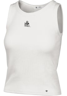 47 K-State Wildcats Womens Ivory Micro Embroidery Tank Top