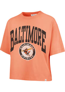 47 Baltimore Orioles Womens Orange Shale Short Sleeve T-Shirt