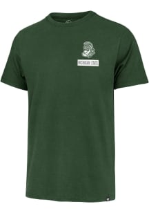 47 Michigan State Spartans Green Knock Back Franklin Short Sleeve Fashion T Shirt