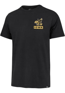 47 Iowa Hawkeyes Black Knock Back Franklin Short Sleeve Fashion T Shirt