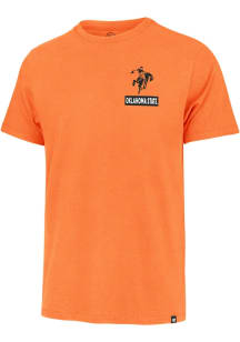 47 Oklahoma State Cowboys Orange Knock Back Franklin Short Sleeve Fashion T Shirt