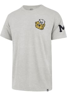 47 Michigan Wolverines Grey Franklin Fieldhouse Short Sleeve Fashion T Shirt