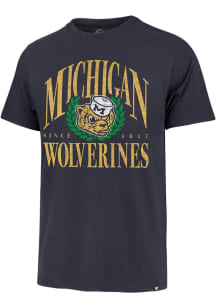 47 Michigan Wolverines Blue Pitchout Franklin Short Sleeve Fashion T Shirt