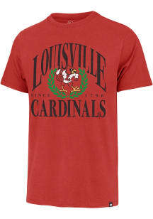 47 Louisville Cardinals Red Pitchout Franklin Short Sleeve Fashion T Shirt