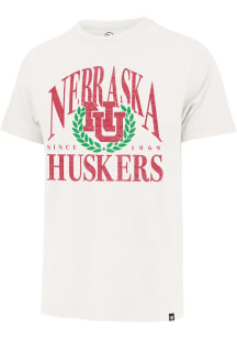 47 Nebraska Cornhuskers Ivory Pitchout Franklin Short Sleeve Fashion T Shirt