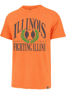 47 Illinois Fighting Illini Orange Pitchout Franklin Short Sleeve Fashion T Shirt