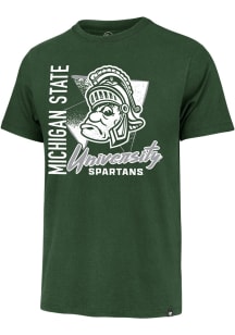 47 Michigan State Spartans Green Side Arm Franklin Short Sleeve Fashion T Shirt