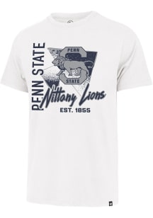 47 Penn State Nittany Lions White Side Arm Franklin Short Sleeve Fashion T Shirt