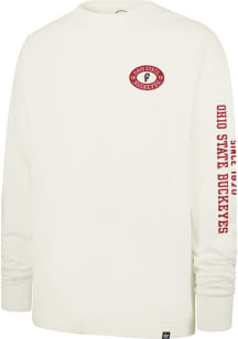 47 Ohio State Buckeyes Ivory Tide Sweep Montauk Long Sleeve T Shirt