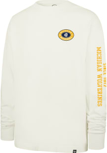 47 Michigan Wolverines Ivory Tide Sweep Montauk Long Sleeve T Shirt