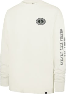 47 Michigan State Spartans Ivory Tide Sweep Montauk Long Sleeve T Shirt