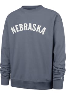 47 Nebraska Cornhuskers Mens Charcoal Trademark Foundation Long Sleeve Crew Sweatshirt