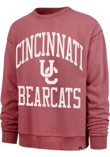 47 Cincinnati Bearcats Mens Red Wave Rider River Long Sleeve Crew Sweatshirt