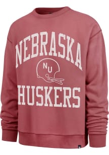47 Nebraska Cornhuskers Mens Red Wave Rider River Long Sleeve Crew Sweatshirt