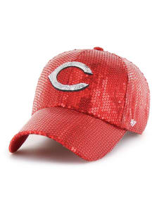 47 Cincinnati Reds Red Dazzle Logo Clean Up Womens Adjustable Hat