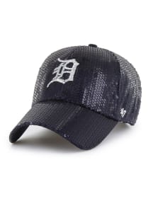 47 Detroit Tigers Navy Blue Dazzle Logo Clean Up Womens Adjustable Hat