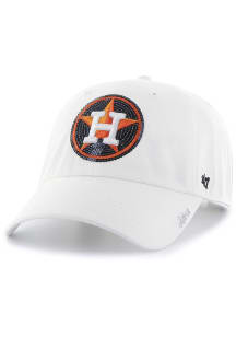 47 Houston Astros White Sparkle '47 Clean Up Womens Adjustable Hat