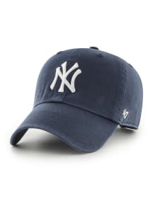 47 New York Yankees Clean Up Adjustable Hat - Navy Blue