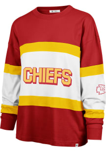 47 Kansas City Chiefs Womens Red Breezyway Crew Sweatshirt