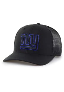 47 New York Giants Strap Trucker Style Adjustable Hat - Black