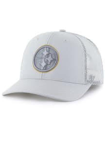 47 Pittsburgh Steelers Strap Trucker Adjustable Hat - Grey