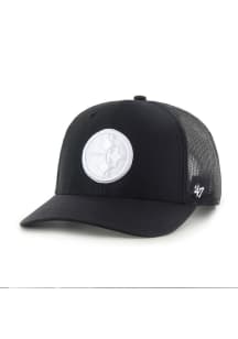 47 Pittsburgh Steelers Strap Trucker Adjustable Hat - Black