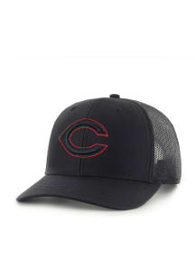 47 Cincinnati Reds Outline Trucker Adjustable Hat - Black