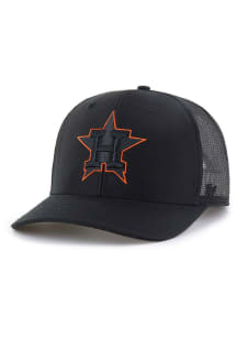 47 Houston Astros Outline Trucker Adjustable Hat - Black